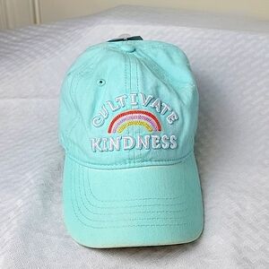 Time and Tru Cultivate Kindness Baseball Hat Aqua